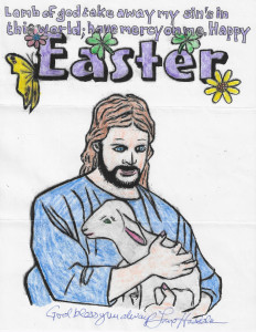 Hadden Clark - 8X11 Easter Crayon Art