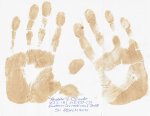 Hadden Clark - Handprints in Paint