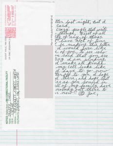 Joseph Ture - Huling Family Murders - Handwritten Letter and Envelope