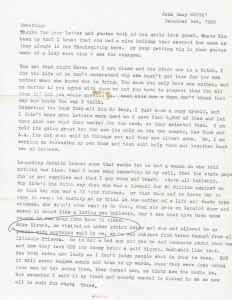 John Wayne Gacy - Typed Letter Signed and Envelope + Original Book Flyer