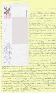 Linda Couch - Handwritten Letter and Envelope