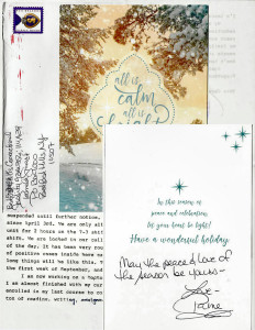 Pamela Smart - Christmas Card and Letter with Envelope