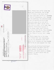 Pamela Smart - Typed Letter Signed and Envelope
