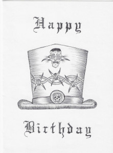 Richard Allen Davis - Hand-Drawn Birthday Card
