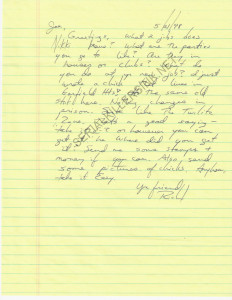 Richard Ramirez - The Night Stalker - Vintage Handwritten Letter and Envelope