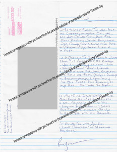 Ryan Hoyt - Alpha Dog - Handwritten Letter and Envelope