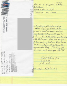 Lorenzo Gilyard - KANSAS CITY STRANGLER - Handwritten Letter and Envelope