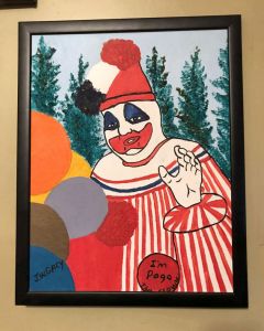 John Wayne Gacy - 14X18 Pogo the Clown Oil