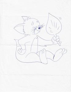 Richard Ramirez - THE NIGHT STALKER - 8X11 Drawing of Looney Tunes Character