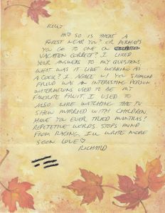 Richard Ramirez - The Night Stalker - Handwritten Letter and Envelope with Signed Drawing