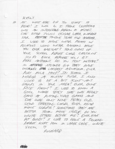 Richard Ramirez - The Night Stalker - Handwritten Letter (NO ENVELOPE)