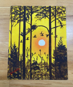 John Wayne Gacy - 14X18 Oil on Canvas 'Honkers in the Sun'