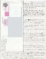 Kyle Hulbert - Handwritten Letter and Envelope 
