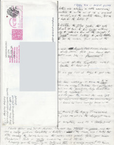 Kyle Hulbert - Handwritten Letter and Envelope 