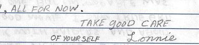 Lonnie Franklin 'The Grim Sleeper' handwritten letter+envelope