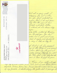 Arohn Kee - East Harlem Rapist - Handwritten Letter and Envelope