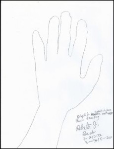 Robert Bardo 8x11 hand tracing