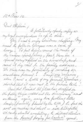 Ian brady handwritten letter and envelope