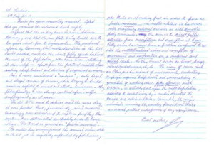 Ian Brady (Moors Murders) handwritten letter and envelope