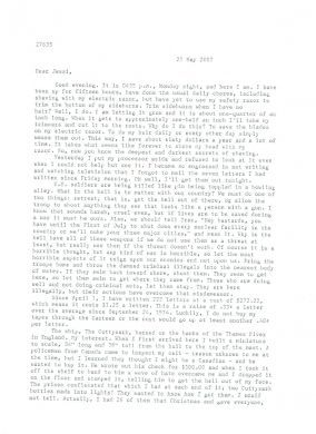 Harvey Carignan 2 page typed letter signed