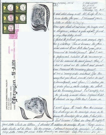 Colin Ferguson - Long Island Railroad Massacre - Handwritten Letter and Envelope