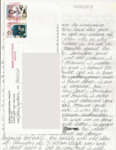 Calvin Jackson - Handwritten Letter and Envelope