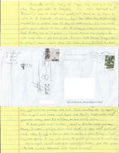 Herbert James Coddington 'The Tahoe Killer' handwritten letter + envelope