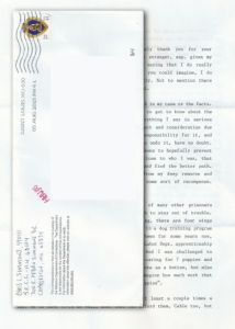 Christopher Simmons - Typed Letter and Envelope