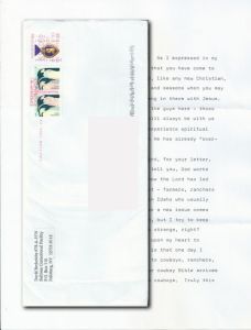 David Berkowitz - Two Page Type Letter SIGNED IN FULL and Envelope