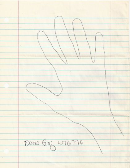 Dana Sue Gray - Right Hand Tracing