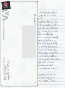 David Hightower - Handwritten Letter and Envelope