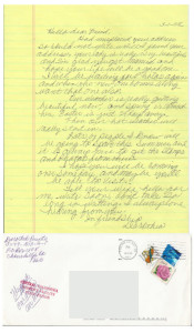Dorothea Puente - Handwritten Letter and Envelope