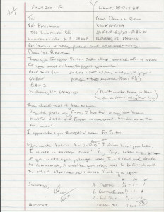 Dennis Rader - BTK - Handwritten Letter and Envelope