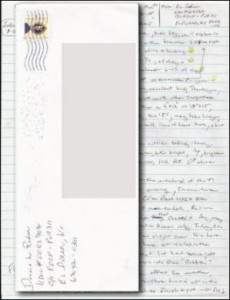Dennis Rader 'BTK Killer' handwritten letter and envelope