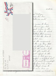 Daniel Raines - Handwritten Letter and Envelope
