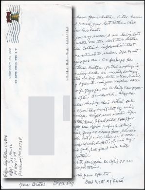 Edgar Ray Killen - Handwritten Letter and Envelope