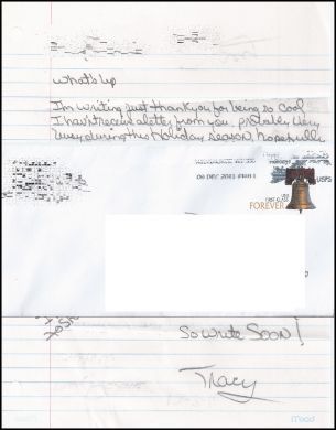 Tracy Edwards - Credited with Dahmer's arrest - Brief handwritten letter + envelope
