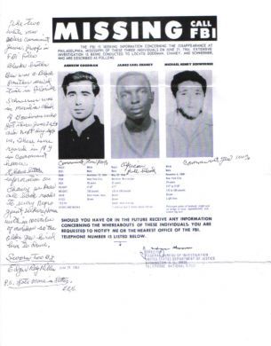The DEFINITIVE Edgar Ray Killen Letter and signed civil rights workers missing poster