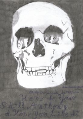 Phillip Jablonski 9x12 Skull