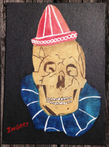 John Wayne Gacy - 10X14 - Skull Clown - Oil