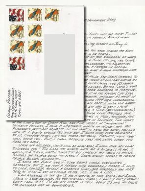 Gregory Breeden - Handwritten Letter and Envelope