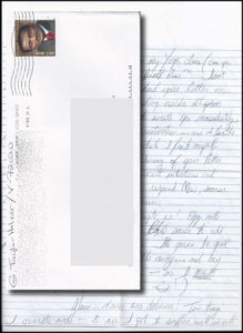 Glenn Helzer 'Children of Thunder Cult' handwritten letter and envelope *RARE*