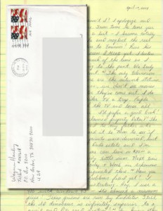 Elmer Wayne Henley - Handwritten Letter and Envelope