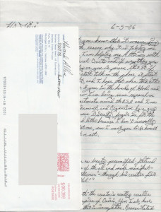 Howard Arthur Allen - Handwritten Letter and Envelope