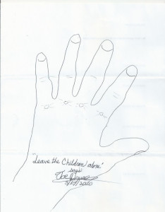 Joseph Druce - Signed Left Hand Tracing