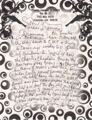 Charles Manson 4 page letter