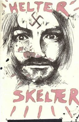 Charles Manson signed Helter Skelter card and envelope