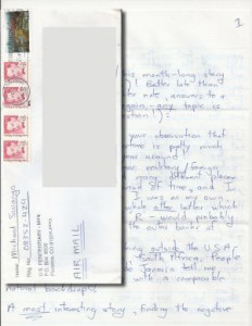 Dr. Michael Swango - ANGEL OF DEATH - Handwritten Letter and Envelope