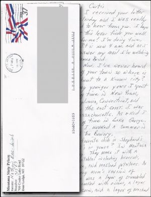 Nathan Bar-Jonah handwritten letter and envelope