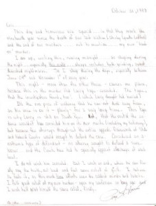 Roy Norris Halloween 1998 letter 